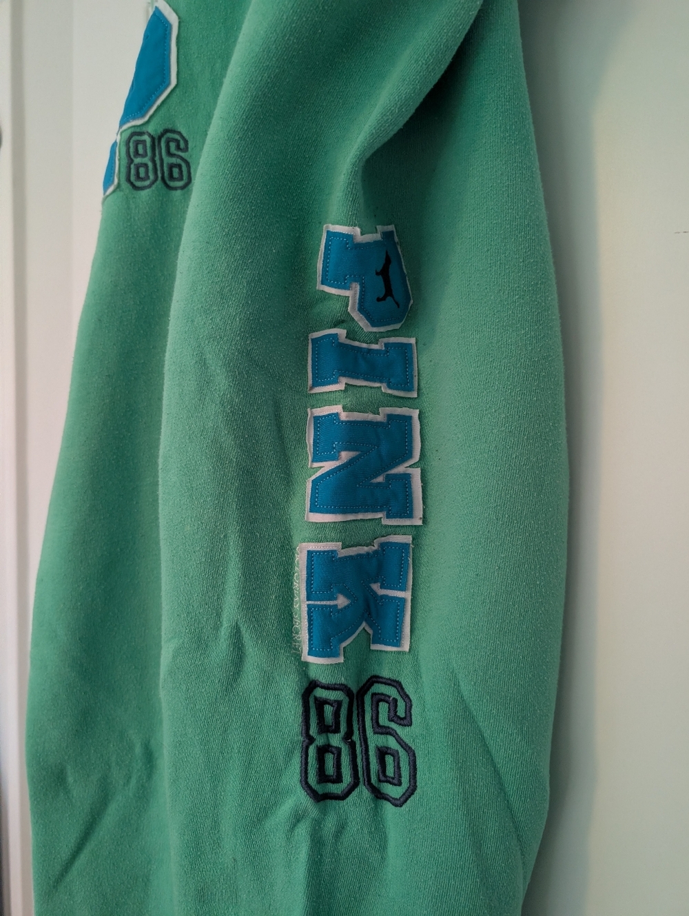 Vintage PINK Sweats - Green/Teal